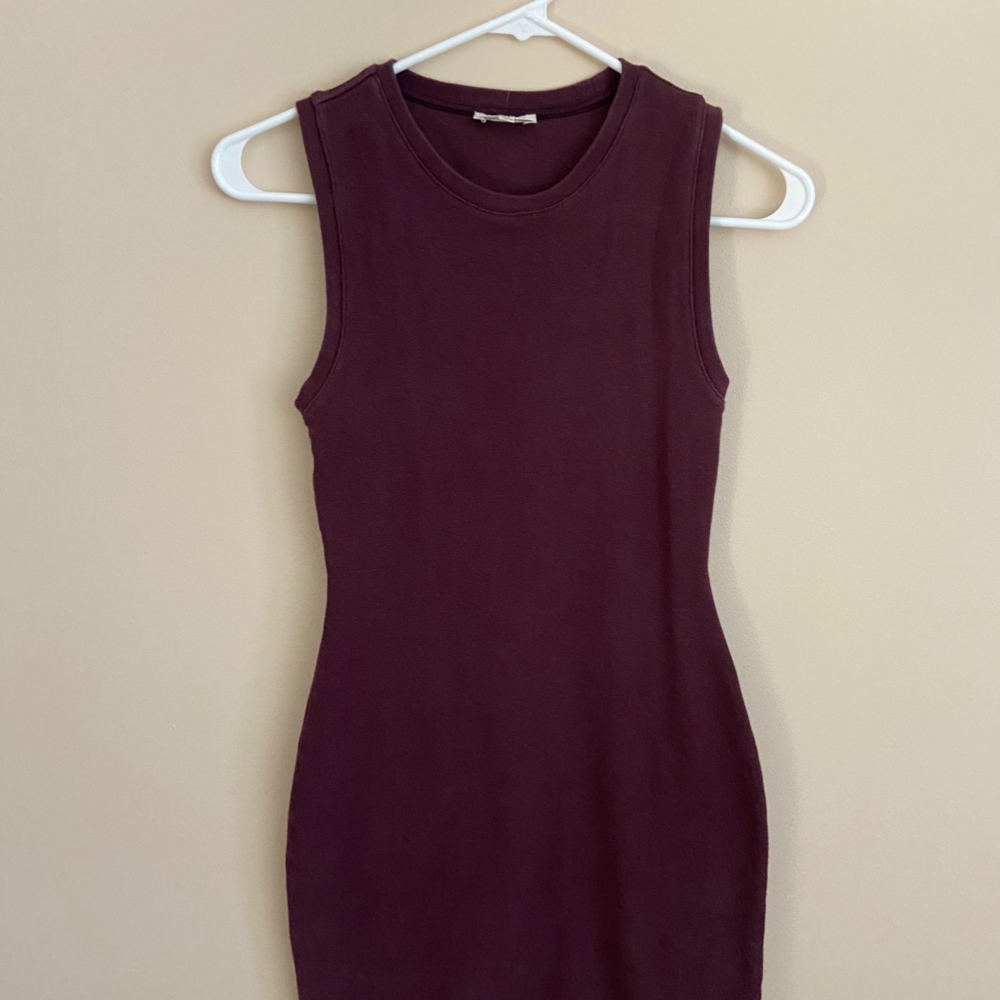 Purple Bodycon Sleeveless Dress